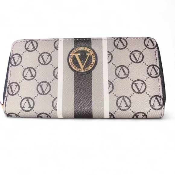 Vera Wang New York Vera Signature Zip Around Monogram Wallet - Picture 1 of 6